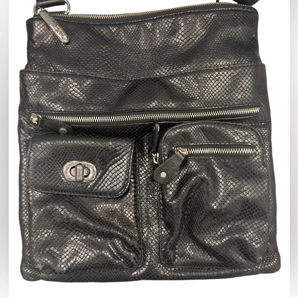 Brighton black leather